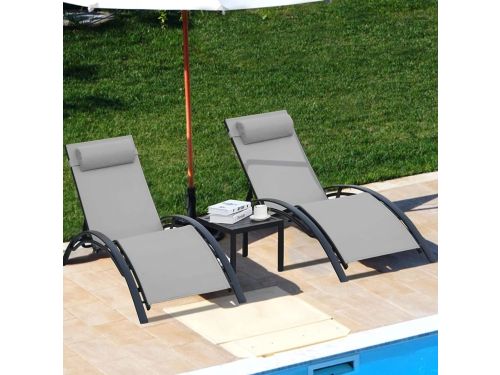 Ligbed Set - Verstelbare Ligstoelen - Outdoor Bedden - Tuinmeubelen