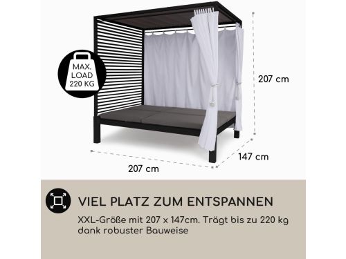 Ligbed Sun Island Double Lounger XXL for 2 Persons