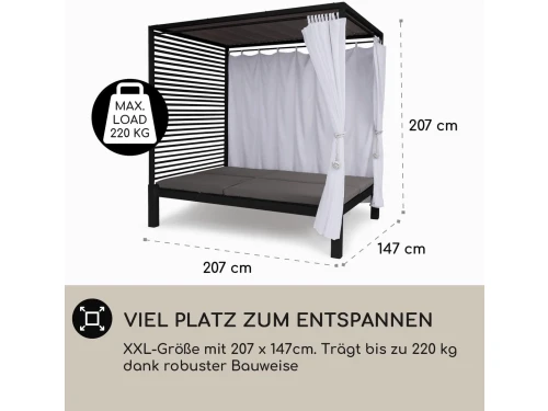 Ligbed Sun Island Double Lounger XXL for 2 Persons