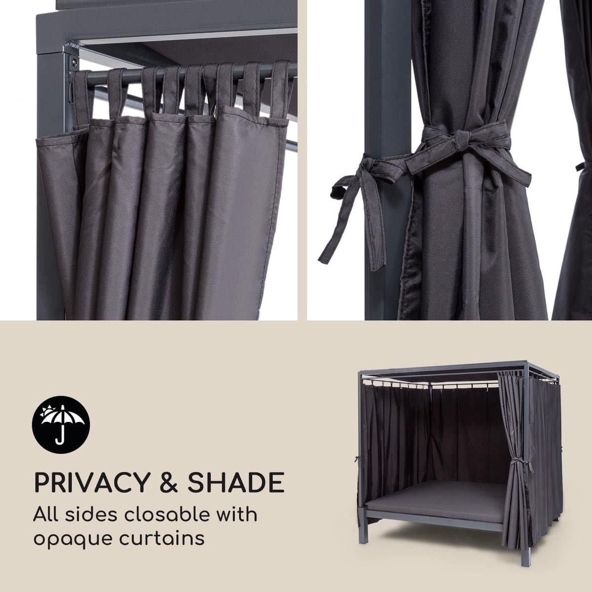 ligbed sun island lounge gazebo xxl double daybed outdoor garden