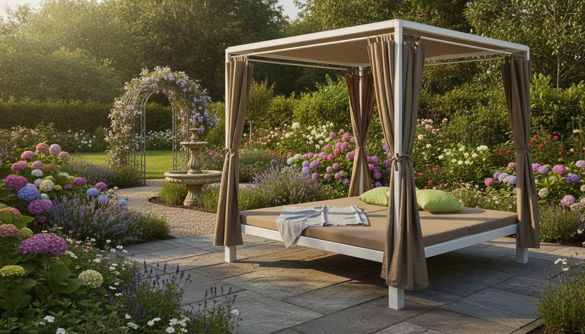 ligbed sun island lounge gazebo xxl double garden daybed