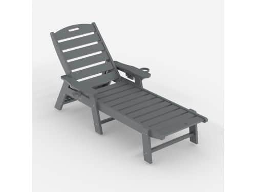 Ligbed voor Buiten - Verstelbare Rugleuning (5 Standen) - Onderhoudsvrij