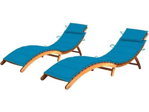 Ligbedden 2 stuks - Tuin Loungers - Buiten Ontspannen