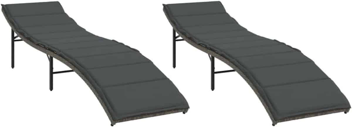 ligbedden met kussens zonnebed tuinmeubel buiten ontspannen