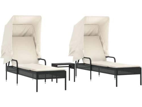 Ligbedden Set - Zonnebedden Tuin - Ontspannen Buiten - Inclusief