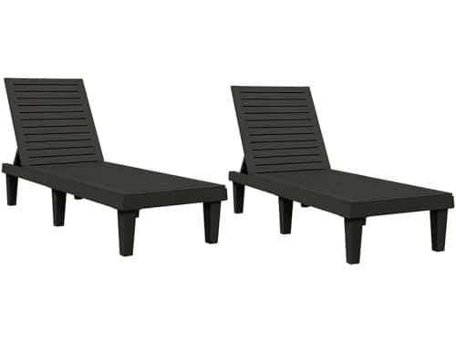 Ligbedden Set - Zonnebedden Tuin - Ontspannen Buiten - Stevige