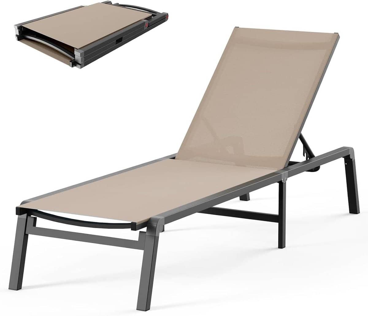 ligstoel buiten lounge stoel ontspannen in de tuin