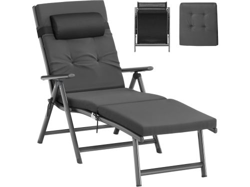 Ligstoel inklapbaar verstelbaar 183 x 60 x 39 cm met