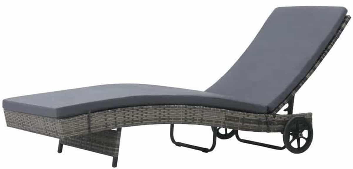 ligstoel ligbed zonnebed tuinstoel houten frame