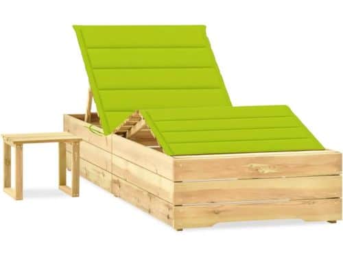 Ligstoel met tafel - Strandstoel ligbed - Ontspannen in de