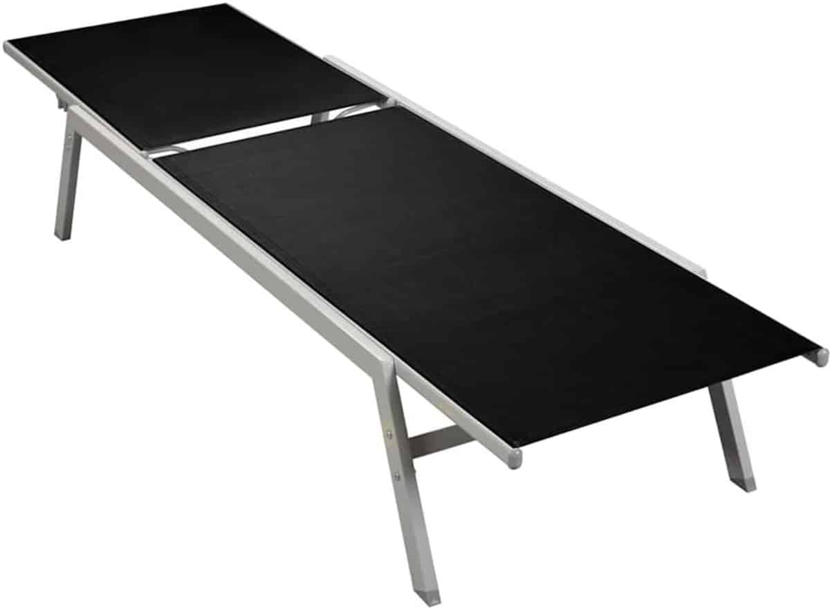 ligstoel strandstoel lounger ontspannen buiten verstelbare rugleuning