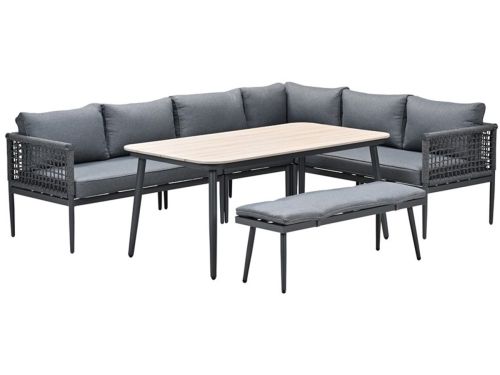 Lounge-dining hoekbank - Teramon - 7-persoons - Grijs - Garden