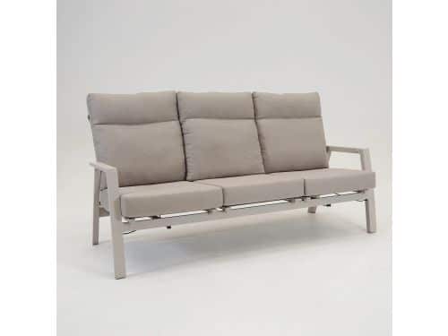 Loungebank Ohio crème 3-pers
