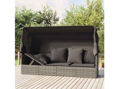 Loungebed - Loungestoel - Zonnebed - Ligbed - Verstelbare Canopy