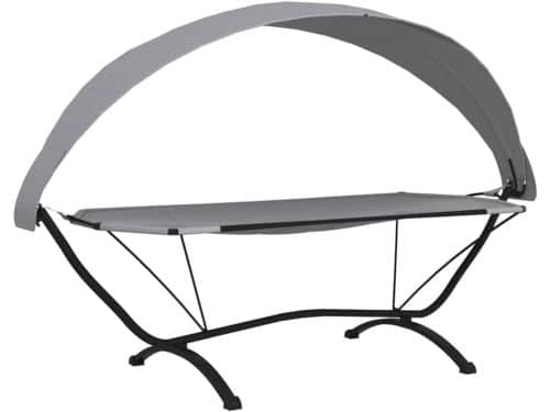 Loungebed met luifel - Tuinbed ligbed - Ontspannen buiten