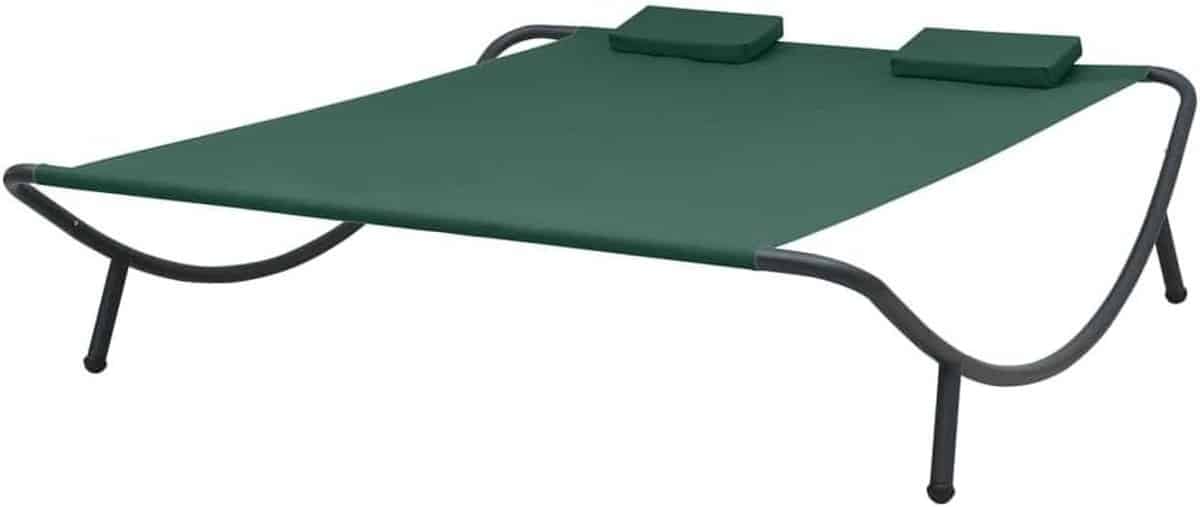 loungebed stof ligbed buiten ontspannen in tuin