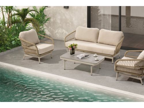 Loungeset SenS-Line Carlijn de Luxe Stoel-Bank Aluminium - BK82438