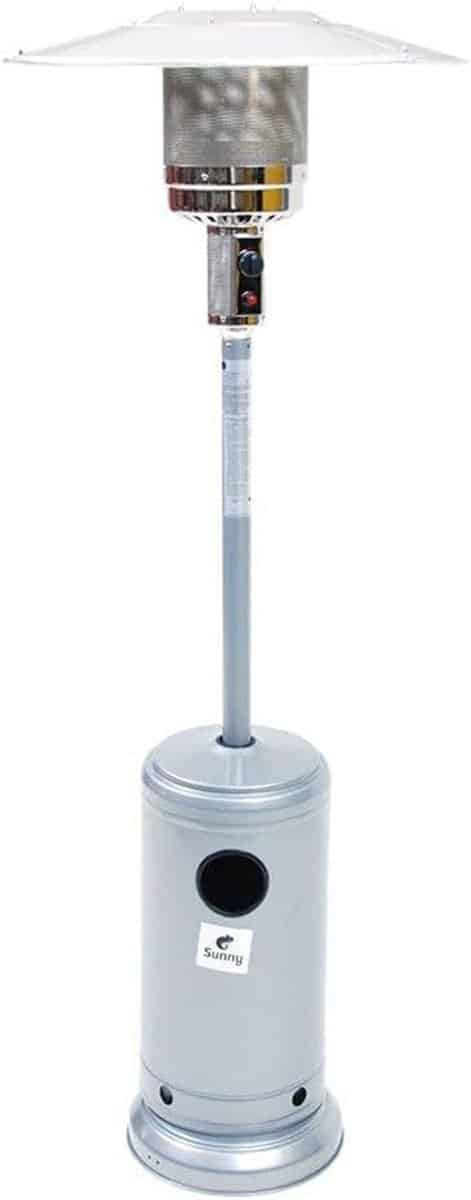 lpg terrasverwarmer paddenstoel 13.5 kw grijs mat hoog