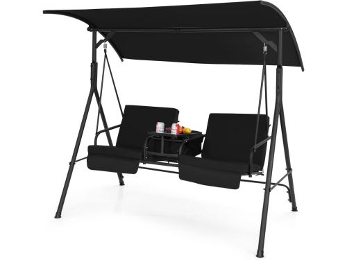 Luxe 2-Zits Schommelbank voor Tuin en Terras met Koeltas en