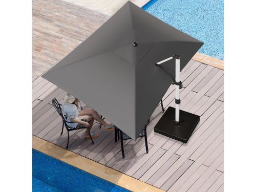 Luxe 360° Draaibare Zweefparasol 300x400 cm met UV50+ Bescherming
