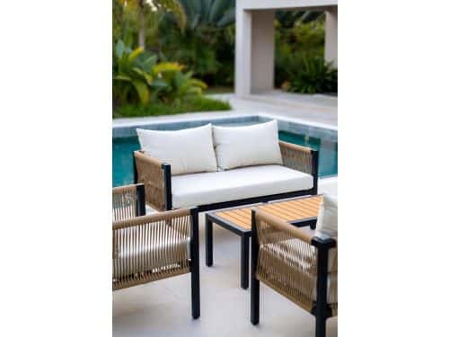 Luxe 4-Delige Tuin Loungeset voor 4 Personen - Rotan Lounge