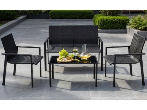 Luxe 4-delige Tuinlounge Set - Polyrotan Outdoor Loungeset voor 4