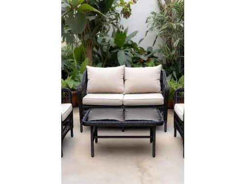 Luxe 4-persoons Polyrotan Tuin Loungeset met 2-zits Bank