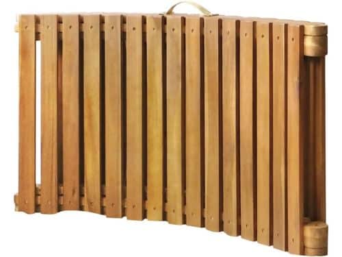 Luxe Acacia Houten Sun Island Ligbed met Dik Comfortkussen voor