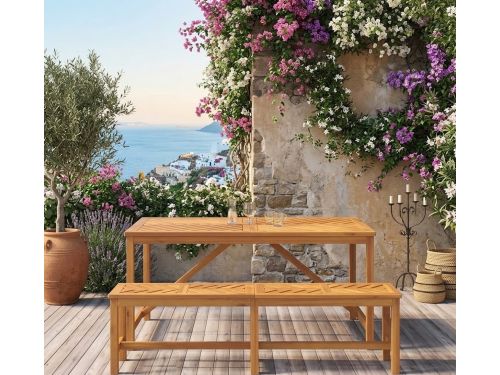 Luxe Acacia Tuinbank met Visgraat Design 150 x 35 x