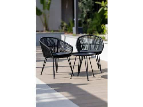 Luxe Balkonset 3-delig - Moderne Tuinmeubelset met 2 Stoelen &