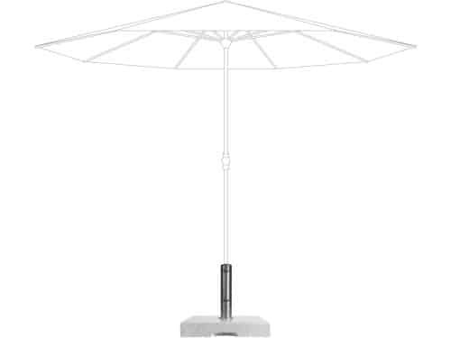 Luxe Granieten Parasolvoet 40 kg met RVS Buis en Handgrepen