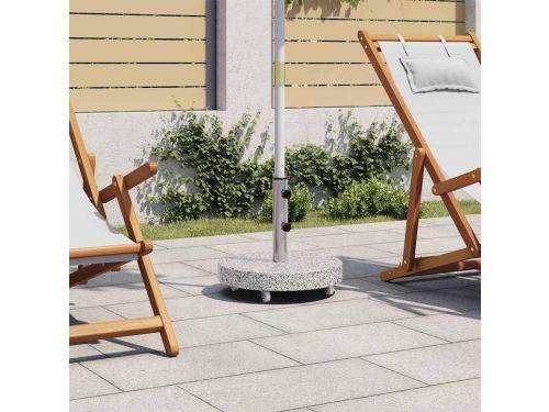 Luxe Granieten Parasolvoet op Wielen 30 kg - Ronde Universele