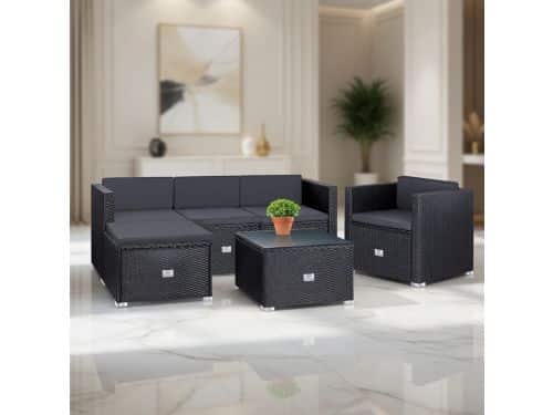 Luxe KESSER Aruba 4-Delige Polyrotan Loungeset - 3-Zits Bank