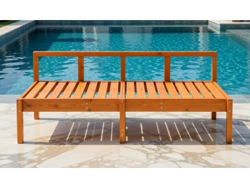 Luxe Massief Houten Ligbed | Verstelbare Zonnebedden voor Tuin &