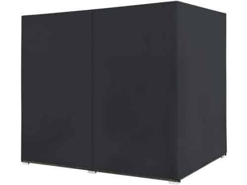 Luxe Outdoor Rattan Solar Island Ligbed met Gordijnen & Zonnescherm