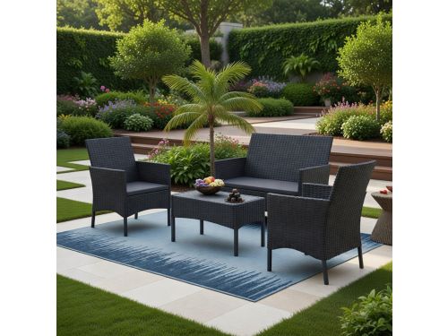 Luxe PolyRattan Tuinmeubelset voor 4 Personen - Weerbestendige Outdoor Lounge