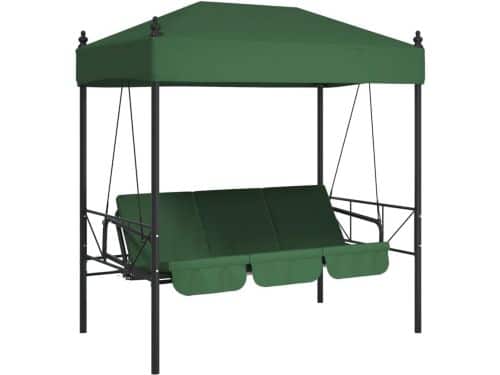 Luxe Schommelbank met Luifel en Stalen Frame voor de Tuin