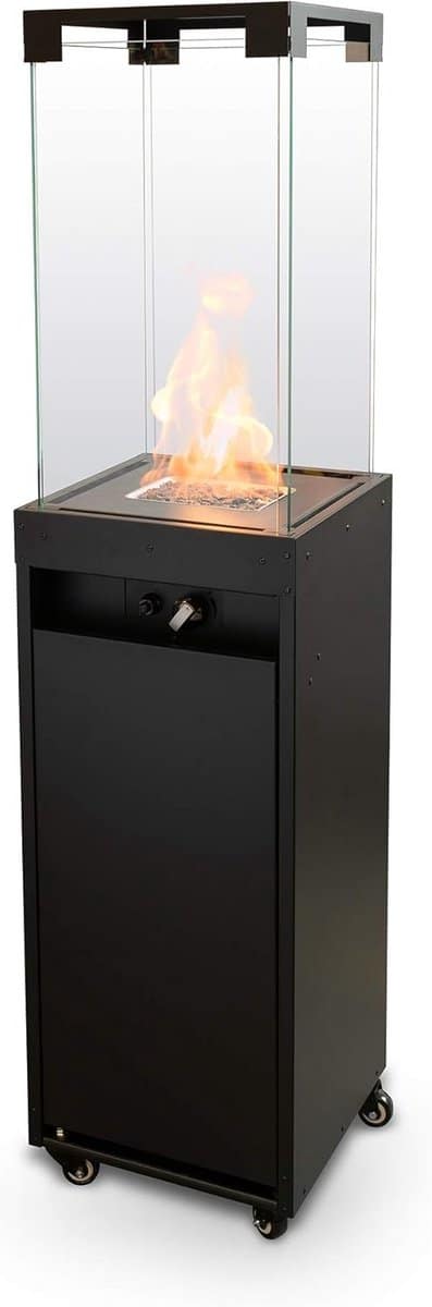 luxe terrasverwarmer op gas voor buiten draagbaar met wielen