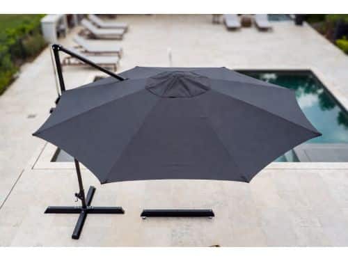 Luxe Zweefparasol 300x300 cm - 360° Draaibaar met Voetpedaal