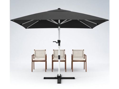 Luxe Zweefparasol 300x400 cm UV50+ Waterafstotend - Grote Tuinparasol met