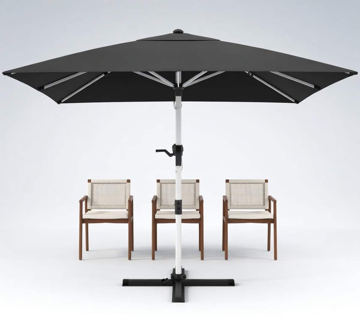 luxe zweefparasol 300×400 cm uv50+ waterafstotend grote tuinparasol met