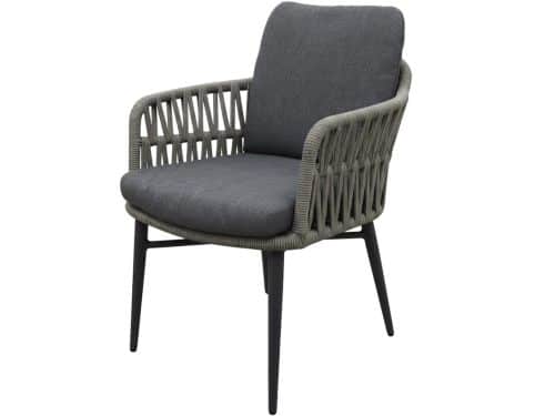 Luxor dining tuinstoel rope antraciet