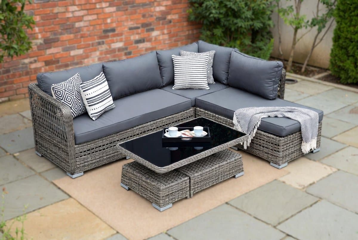 luxora modular 5 delige polyrotan loungeset furnitureland tuinmeubel set