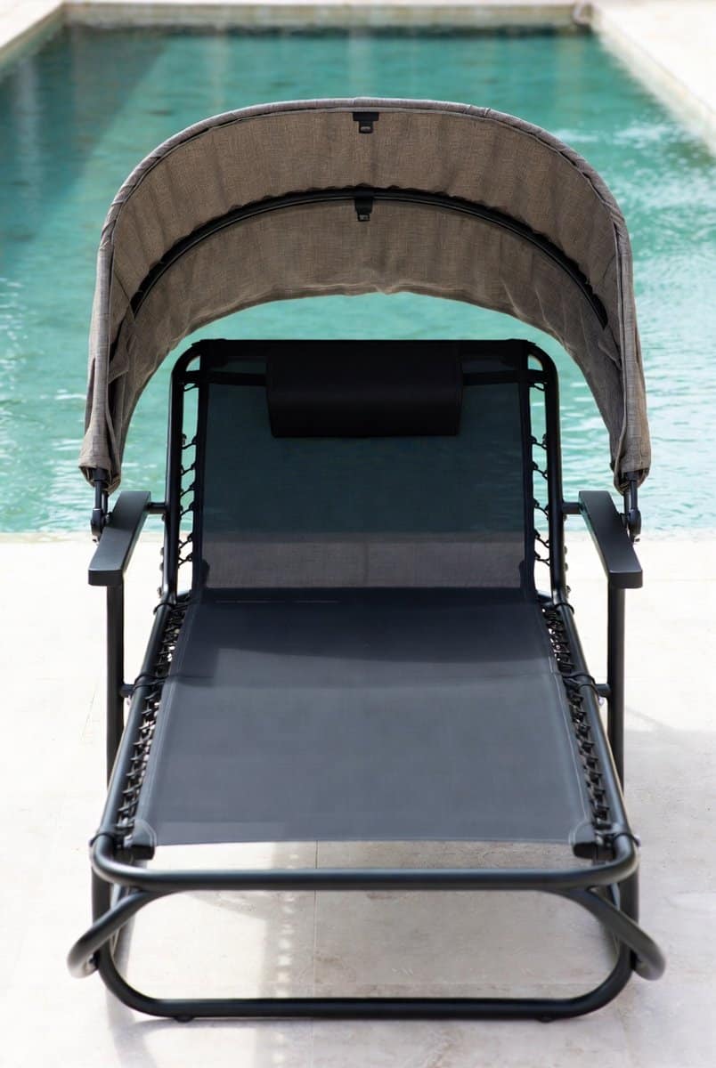 luxueus tweepersoons schommelbed met luifel outdoor ligbed met kussens