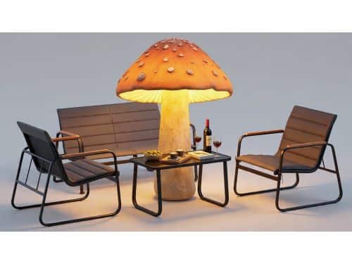 Luxueuze 4-delige Tuin Loungeset met 2 Stoelen, Bank en Tafel