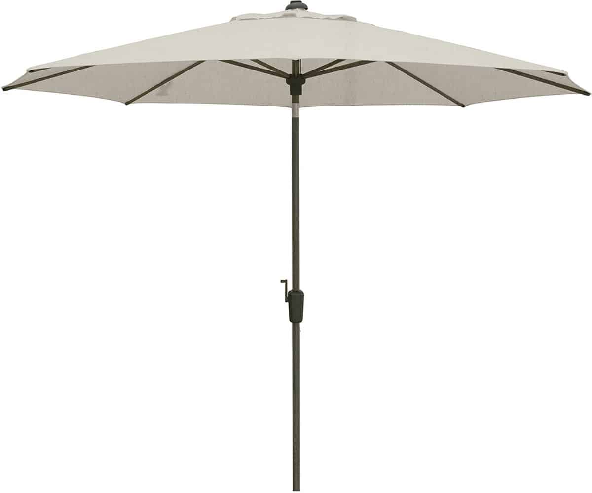 madison lisbon stokparasol Ø300 cm automatisch mellow champagne olefin