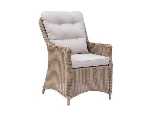 Madrid dining tuinstoel | wicker | Royal Sand