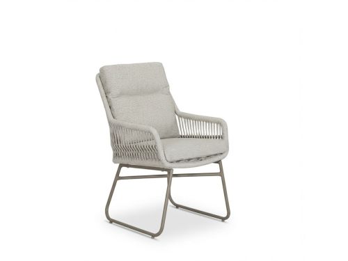 Malaga dining tuinstoel | touw + aluminium | beige