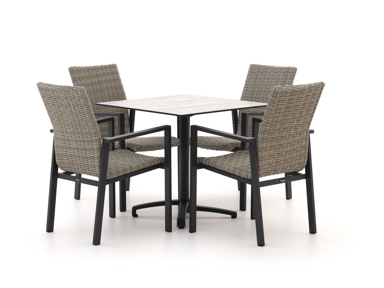 manifesto villongo/canzo 80cm dining tuinset 5 delig stapelbaar inklapbaar laagste prijsgarantie!