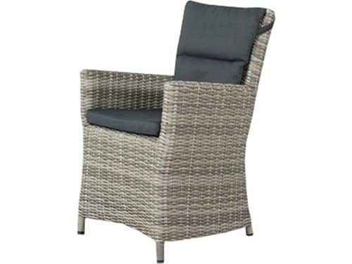 Mante wicker tuinstoel - Paloma grijs